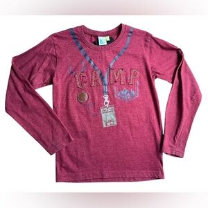 Kids Nano Camp Shirt coton redwine size 6y sport Forest tee